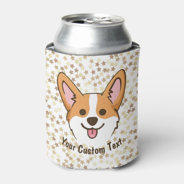 Rafraîchisseur Pour Canette Étoiles personnalisées de Chien Chien Chien Chien  (Can devant)