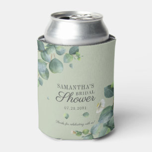Rafraîchisseur Pour Canette Eucalyptus Verdure Aquarelle Enterrement de Vie de