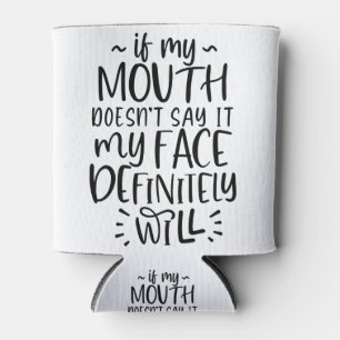 Rafraîchisseur Pour Canette Expression faciale, silence, calme