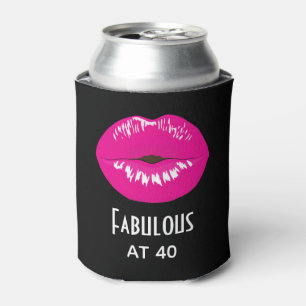 Rafraîchisseur Pour Canette Fabuleux à 40 lèvres roses chaudes Glamour