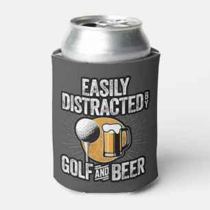 Rafraîchisseur Pour Canette Facilement distrait par Golf et bière