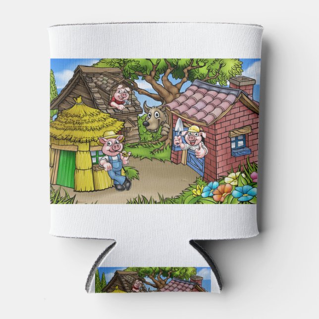 Rafraîchisseur Pour Canette Fairytale La Scène De Dessin Des Trois Petits Chie (Devant)