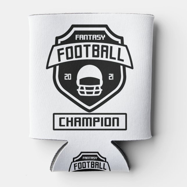 Rafraîchisseur Pour Canette fantasy-football-champion-2-black (Devant)