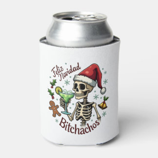 Rafraîchisseur Pour Canette Feliz Navidad Bitchachos Crâne Drôle Espagnol Joye