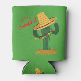 Rafraîchisseur Pour Canette Feliz Navidad Cactus Les lumières de Noël peuvent