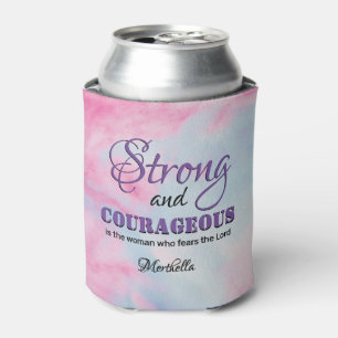 Rafraîchisseur Pour Canette FEMME COURAGEUSE FORTE personnalisée