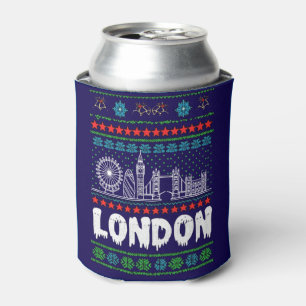 Rafraîchisseur Pour Canette Festive Londres Royaume-Uni Noël laid