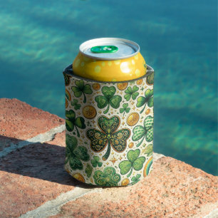 Rafraîchisseur Pour Canette Festive St. Patrick's Day Shamrock Motif