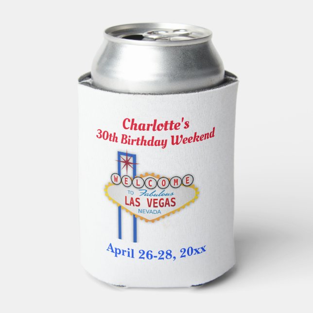 Rafraîchisseur Pour Canette Fête d'anniversaire de Las Vegas Favoriser (Can devant)