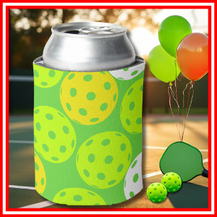 Rafraîchisseur Pour Canette Fête d'anniversaire Pickleball Vert Mignon Sports