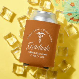 Rafraîchisseur Pour Canette Fête de graduation Médicale Orange personnalisée