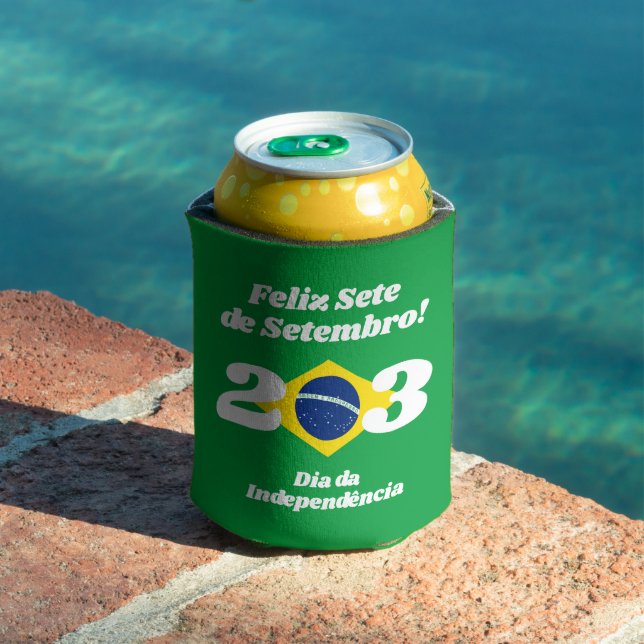 Rafraîchisseur Pour Canette Fête de l'Indépendance de Sete de Setembro Drapeau (Piscine in situ)