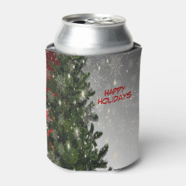 Rafraîchisseur Pour Canette Fête de Noël Arbre vert Rouge Argent Flèches