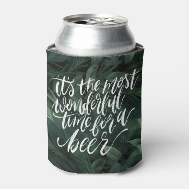 Rafraîchisseur Pour Canette Fête de Noël Funny Green Can Cooler (Can devant)