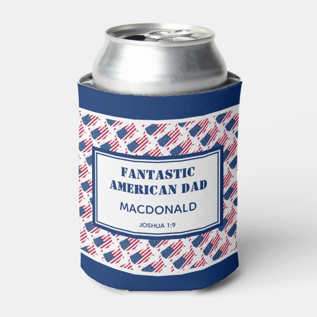 Rafraîchisseur Pour Canette Fête des pères FANTASTIQUE DAD AMÉRICAIN Personnal (Can devant)