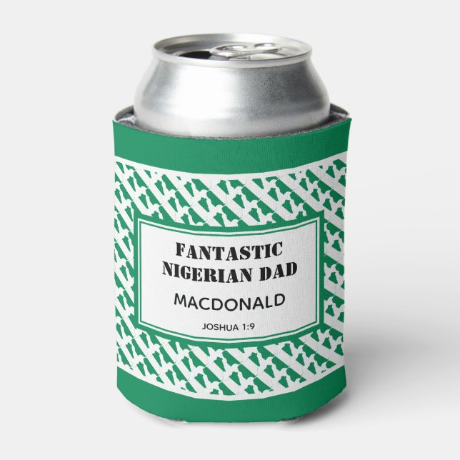 Rafraîchisseur Pour Canette Fête des pères FANTASTIQUE NIGÉRIAN DAD Personnali (Can devant)
