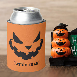 Rafraîchisseur Pour Canette Fête d'Halloween Orange Personnalisé Jack-o'-lante