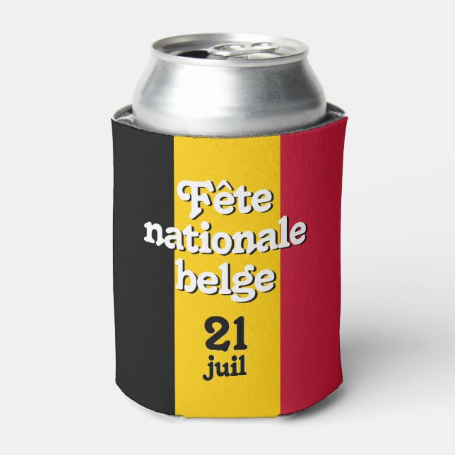 Rafraîchisseur Pour Canette Fête nationale belge (Can devant)
