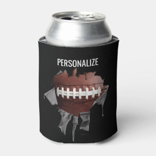 Rafraîchisseur Pour Canette Feu de Football Noir Can Cooler
