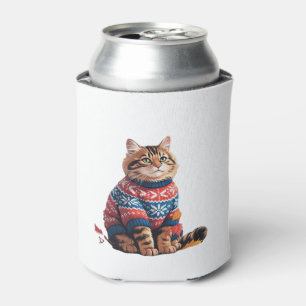 Rafraîchisseur Pour Canette Feuille de chat automne Bonjour drôle d'automne am
