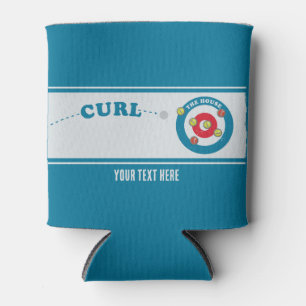 Rafraîchisseur Pour Canette Feuille de curling Pierre de curling