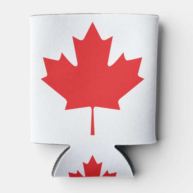 Rafraîchisseur Pour Canette Feuille d'érable canadienne (Devant)