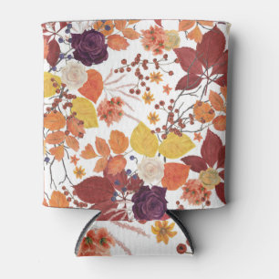 Rafraîchisseur Pour Canette Feuilles et Roses de l'automne