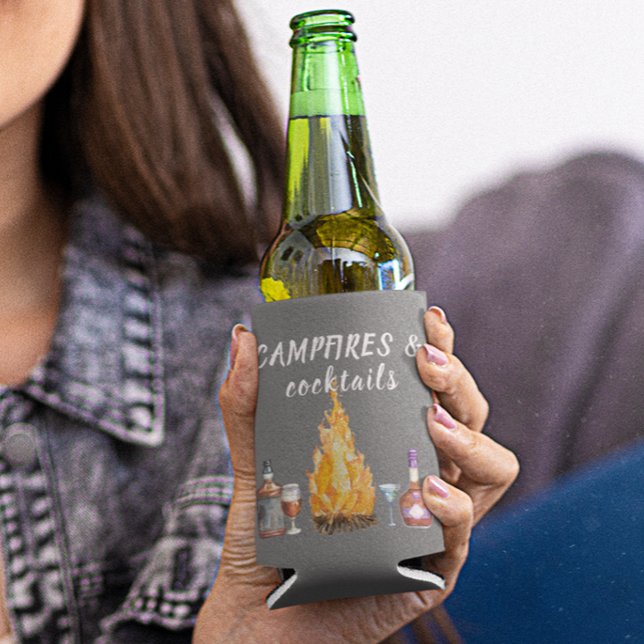 Rafraîchisseur Pour Canette Feux de camping et cocktails Camping Boire (Créateur téléchargé)