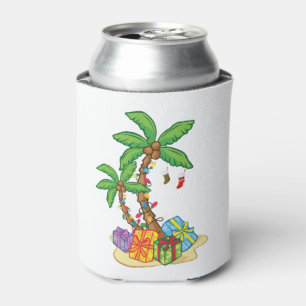 Rafraîchisseur Pour Canette Feux de noix de palmier Tropical Xmas Coconut