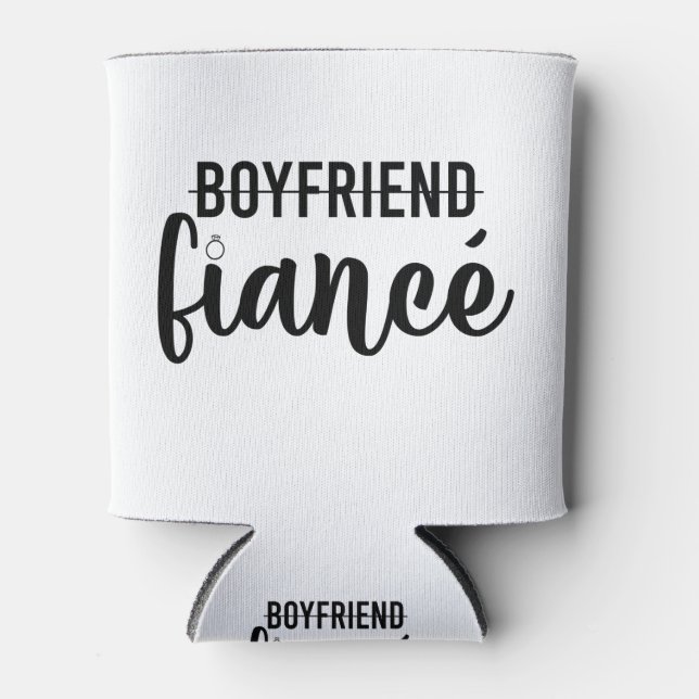 Rafraîchisseur Pour Canette Fiançailles Petit ami Fiance Marié Homme Mariage (Devant)