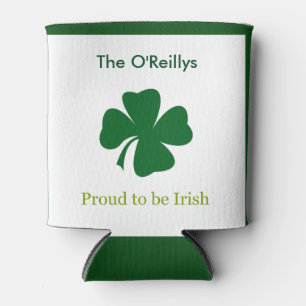 Rafraîchisseur Pour Canette Fier d'être Irlandais Shamrock personnalisé Can Co