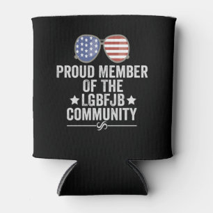 Rafraîchisseur Pour Canette Fier Membre De La Communauté LGBFJB Patriotique