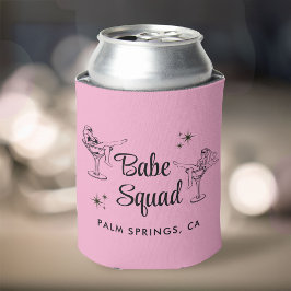 Rafraîchisseur Pour Canette Fille Babe Squad Pink Bachelorette Party