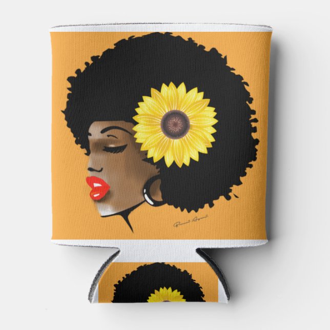 Rafraîchisseur Pour Canette Fille de tournesol (Devant)