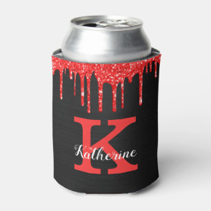 Rafraîchisseur Pour Canette Fille rouge chaud noir Parties scintillant Drives 