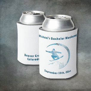 Rafraîchisseur Pour Canette Fin de semaine de Can Cooler Bachelor Snowboard