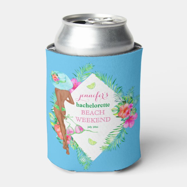 Rafraîchisseur Pour Canette Fin de semaine de la mariée de Preppy Bikini Bache (Can devant)
