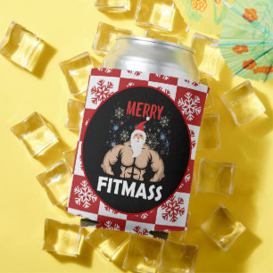 Rafraîchisseur Pour Canette Fitness amusant Thème Noël Fitmas Trainer Salle