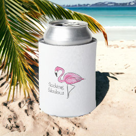 Rafraîchisseur Pour Canette Flamant rose rose Flocking Fabulous