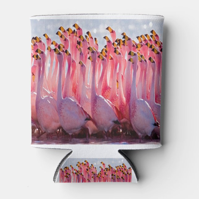 Rafraîchisseur Pour Canette Flamants roses (Devant)