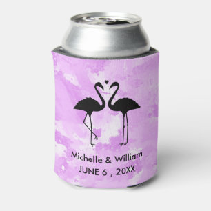 Rafraîchisseur Pour Canette Flamants roses personnalisables Crayon