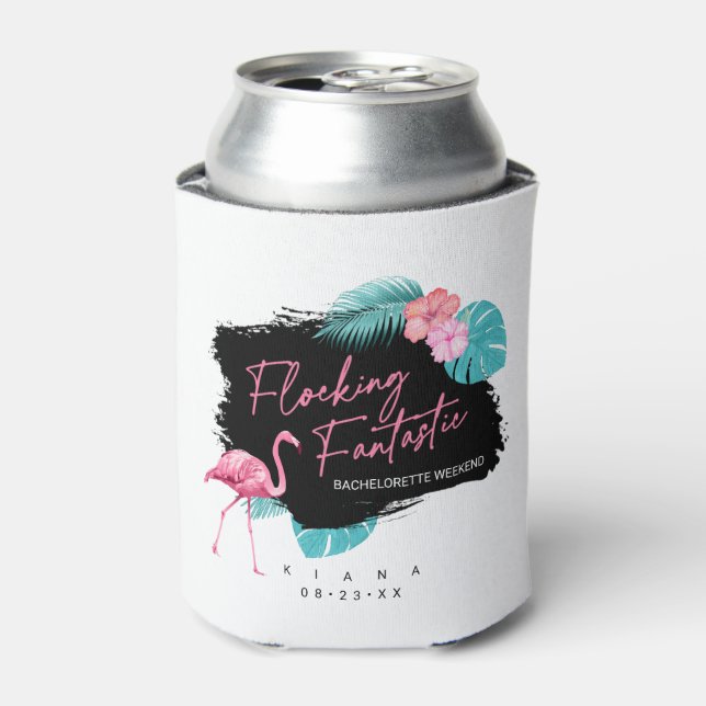Rafraîchisseur Pour Canette Flamingo Enterrement de Vie de Jeune Fille Rassemb (Can devant)