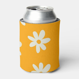 Rafraîchisseur Pour Canette Fleur d'aquarelle jaune blanc floral