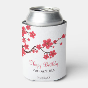 Rafraîchisseur Pour Canette Fleur de cerisier rouge Sakura Fleur anniversaire