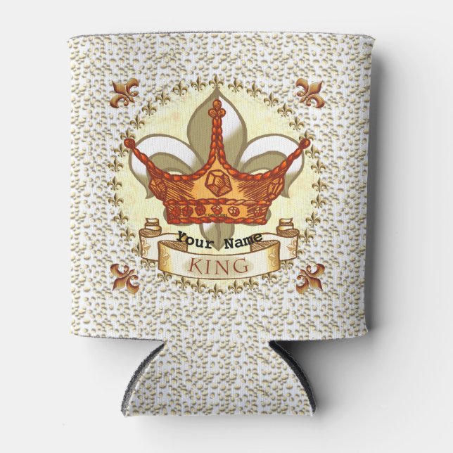Rafraîchisseur Pour Canette Fleur De Lis King Papa (Devant)