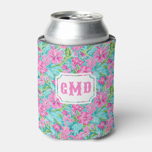 Rafraîchisseur Pour Canette Fleur d'Hibiscus tropicaux de Preppy   Monogramme