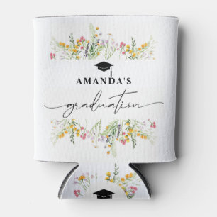 Rafraîchisseur Pour Canette Fleur sauvage Boho Graduation Party papier serviet