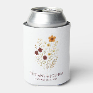 Rafraîchisseur Pour Canette Fleur sauvage d'automne Elegant Boho Mariage