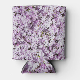 Rafraîchisseur Pour Canette Fleur violette, cadre de fraîcheur estivale.
