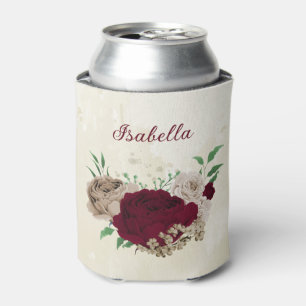 Rafraîchisseur Pour Canette Fleurs de champagne de Bourgogne mariage